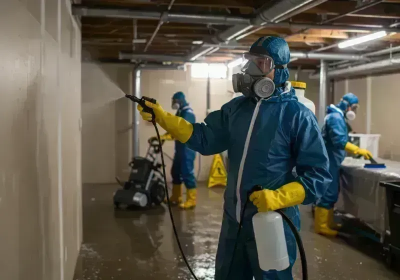 Basement Sanitization and Antimicrobial Treatment process in Villa Park, IL