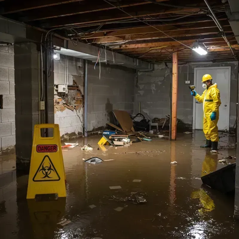 Flooded Basement Electrical Hazard in Villa Park, IL Property